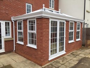 Traditional Brick Orangery with French Doors