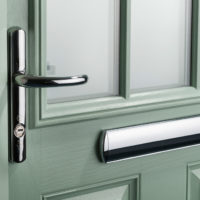 Green composite door, Hertfordshire