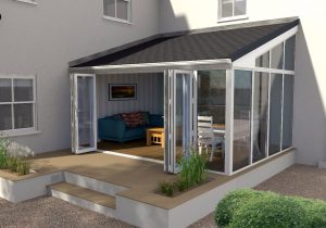 Bi-Fold Doors in an UltraRoof Conservatory