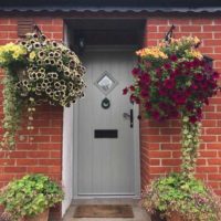Modern Composite Doors with Knocker