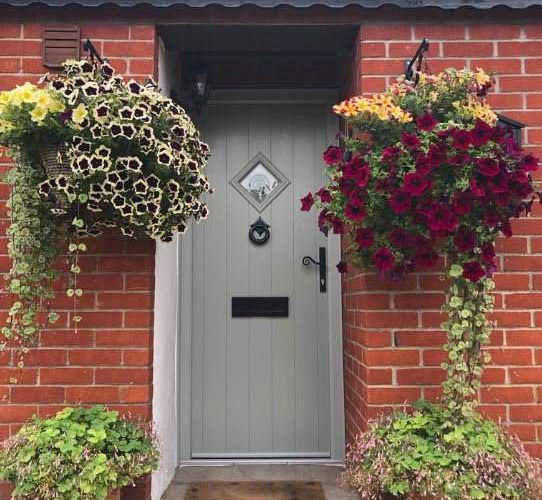 Modern Composite Doors with Knocker