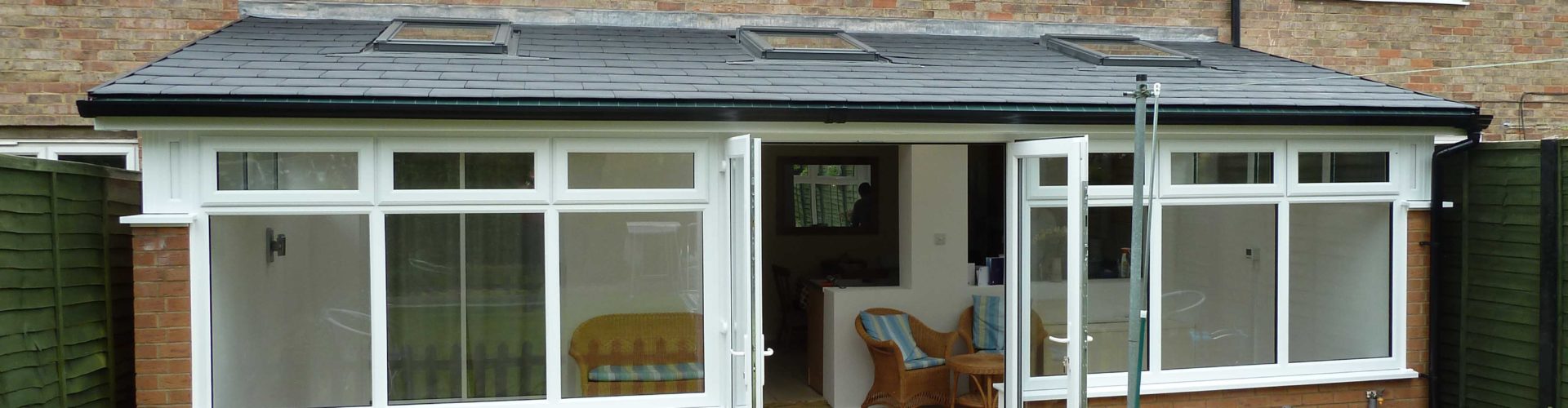 Solid Conservatory Roof with Skylights, Stevenage