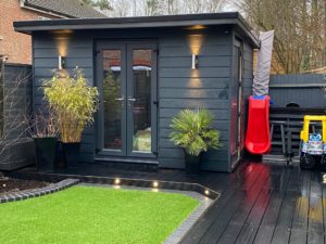 Garden Office with side shed storage (2)